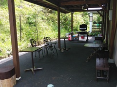 BBQスペース屋根付き